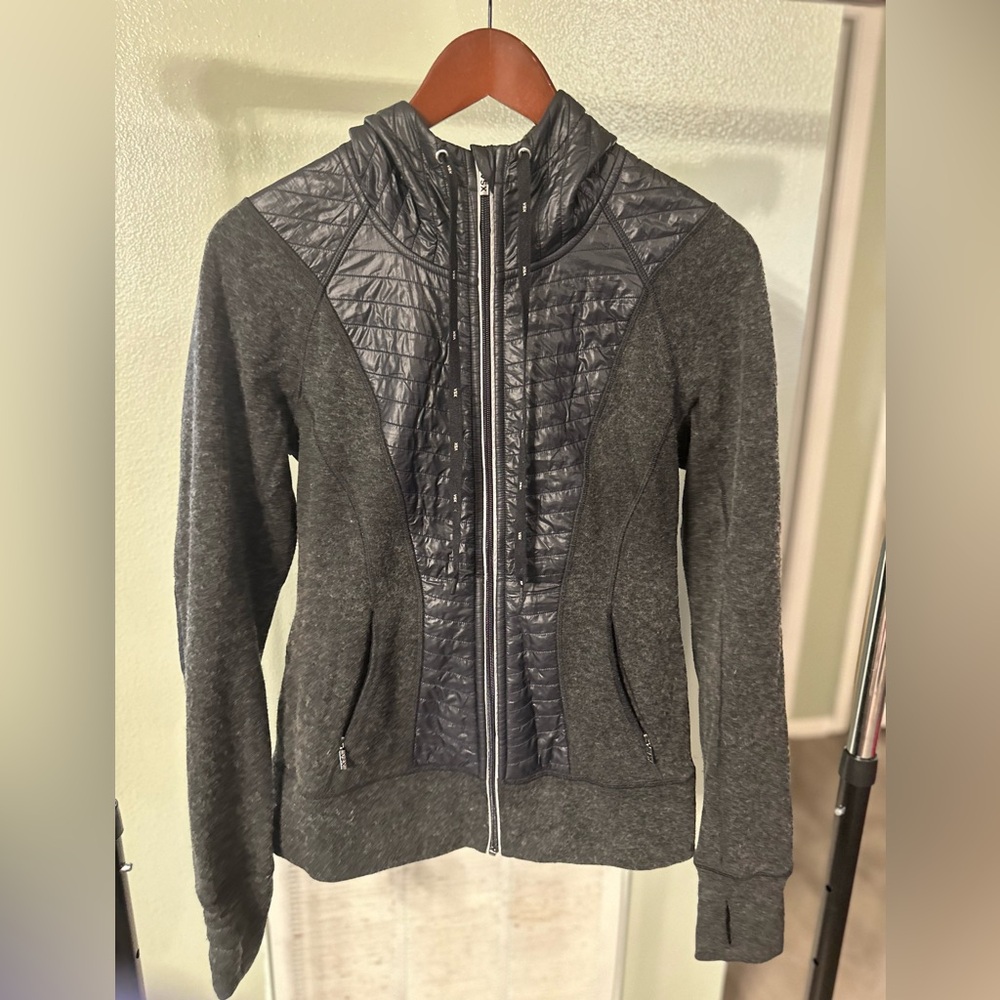 Victoria's Secret Sport Dark Gray Lightweight Hooded Jacket